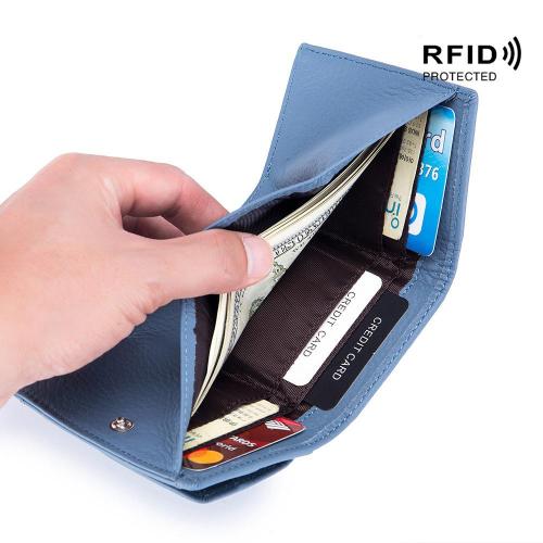 XL142 Imported RFID Genuine Leather Money Clip Wallet Japanese Style Wholesalers Ladies Coin purse Hot Sell Small Card Holder