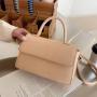 2024 Autumn New Fashion Portable Small Square Thread Open Bag Messenger Pu Women's Bag China Wholesale PU Ladies Shoulder Bag