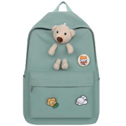 Wholesale customized logo student backpack boy girls waterproof nylon school bag