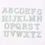 Glitter Chenille 26 Alphabets Self Adhesive Patches 11 Colors Glue Backing Letter Patches for Clothing Hat DIY Letter Patches