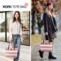 LOVEVOOK 2pc/set Carry on Casual Waterproof Oxford School bookBag 15.6 In Handbag Purse Shoulder bag Work Laptop Tote Bag Women