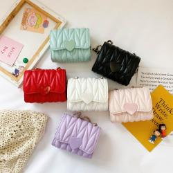 Children's Embroidered Thread Bag Chain Mini Korean Version One Shoulder Baby Girl Princess Change Accessory Bag