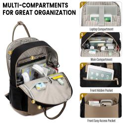 LOVEVOOK 2023 New Designer Girls Boys School Bag Business Outdoor Travel Fashion 15.6 in women's Laptop Backpack  with USB Port