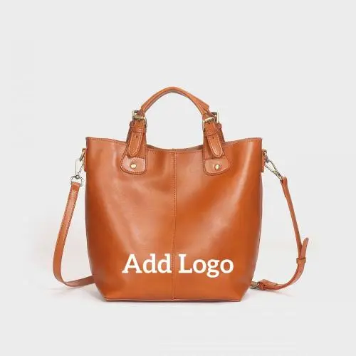 2024 Designer Inspired Fashion Women Genuine Leather Cross Bag Women'S Bucket Shoulder Crossbody Bags Bulk Ladies Handbag