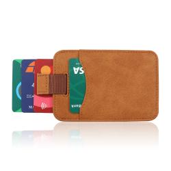 Fashion leather wallet card holder ultra slim leather business credit card holder wallet