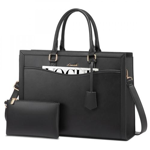 LOVEVOOK LOGO custom laptop handbags for women ladies fashion officework bag leather women's tote bags with laptop compartment