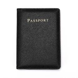 ZHF056 New PU Cross Pattern Male Female Passport Bag Travel Document Luggage Tag Passport Cover Multi Card Wallet Passport Clip