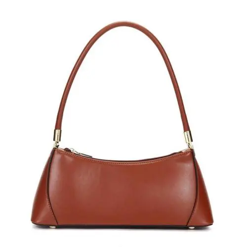 Hot Sales Genuine Leather Elegant Women Underarm Shoulder Bags Luxury Trendy Lady Purses And Handbags