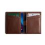 Rfid leather card holder wallet with coin pocket bifold slim man id wallet