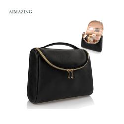 Large Beauty Makeup Bag Travel Cosmetic Bags Cases Waterproof Nylon Durable Pouch  Make Up Open Bag Packaging For Cosmetic