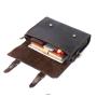 ZWY312 Wholesale Men Genuine Leather Briefcase Vintage Utility Crossbody Shoulder Bag Hot Selling Multi-compartment Laptop Bag