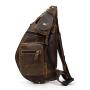 Retro Crazy Horse Skin Men's Oblique Cross Leisure Outdoor Travel Bag
