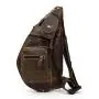 Retro Crazy Horse Skin Men's Oblique Cross Leisure Outdoor Travel Bag