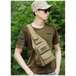 ZR744 Hot Selling Chest Bag Men New Shoulder Bag Sports Travel Crossbody Bag Leisure Solid Color Oxford Cloth Satchel Outdoor