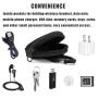 Gelory China Wholesale Daily Mini Black Round Coin Purse Keychain Pouch Accessories Case