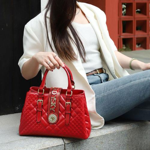 Ladysky 2024  fashion ladies handbag quality super fiber designer bags for women large capacity female hand bag factory 33 cm