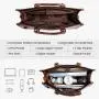 LOVEVOOK 2024 Hot Sale Vintage Leather Computer Bag Business Handbag Large Capacity Laptop Tote Work Bags Laptop Bag for Women