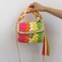 Taschen Hand Hook Knitting  Handbag  Finished Woolen Chains Hand Woven Bag Magnetic Button Crossbody Bag for Fashion