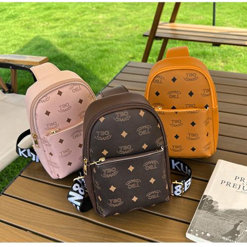 Gelory Wholesale Custom Logo Ladies Mini Cute Crossbody Bag Travel Outdoor Chest Purse PU Leather Sling Bag for Women