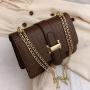 Direct Selling Bags for Women Stone Pu Leather Shoulder Crossbody Bags 2024 New Embossed Solid Color Chain Small Square Bag