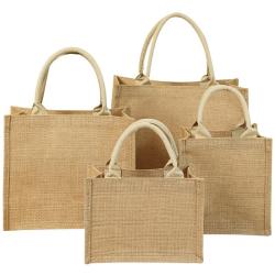 Customized logo linen retro handbag DIY painting jute bag