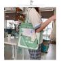 Gelory Front Zipper Pocket Ladies School Daily Life Messenger Crossbody Tote Sling Reusable Canvas Cotton Shoulder Shopping Bag