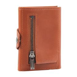 OEM/ODM men leather wallet trifold rfid blocking wallet genuine leather smart men wallet