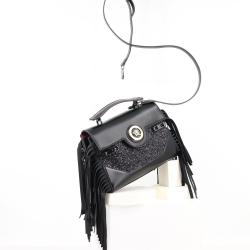 2023 new Tassels ladies bags personality and punk handbag for women glisten material female crossbody bags factory 28 cm