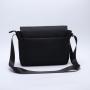 Custom Logo Design Men's Weekender Cross Body Bag Work Fitness Belt Bag Black Nylon Crossbody Messenger Bag Boys Waist Pack