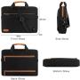Nylon travel Laptop Sleeve Bag with USB 17-17.3 Inch Carrying Case 360 Protective Computer Bag Compatible Notebook Bag