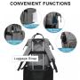 Custom Oxford women laptop bookbag multifunction soft waterproof lunch insulated cooler bag school backpack with lunch bag