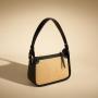Custom Mini Purses And Handbags Napa Leather And Straw Woven Shoulder Bags Fashion Classic Style Beach Bags