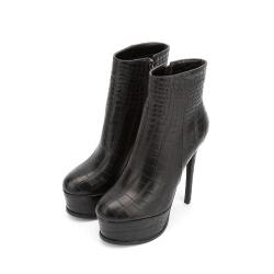 2022 Botas De Mujer New Arrival Ladies Sexy Banquet Boots Rounded Toe Platform Stiletto High Heeled Ankle Booties For Women