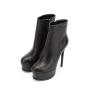 2022 Botas De Mujer New Arrival Ladies Sexy Banquet Boots Rounded Toe Platform Stiletto High Heeled Ankle Booties For Women