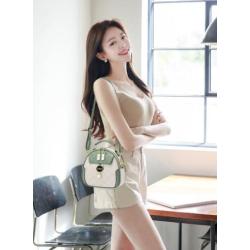 ZR690 Women's Bags New Fashion PU Leather Girl Lovely Small Square Bag Simple Zipper Shoulder Crossbody Phone Bag Female Party