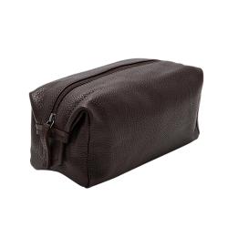 Factory customized makeup bag nice leather travel men make up brush shaving toiletry bags
