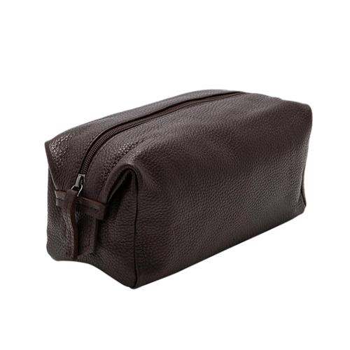 Factory customized makeup bag nice leather travel men make up brush shaving toiletry bags