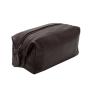 Factory customized makeup bag nice leather travel men make up brush shaving toiletry bags
