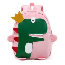 Korean Fashion Anti-Lost Backpack for Kids Cute Cartoon Small Dinosaur Schoolbag Single Strap Portable Chain Decoration Students