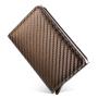 Hot Sale Men RFID Automatic Popup Aluminum Alloy Case Wallet Credit Card Holder Business Microfiber Leather Wallet For Men