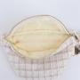 Keymay RTS Adjustable Shoulder Strap Cherecked Plaid Black Beige Tweed Fanny Pack Everyday Waist Pouch Fanny Pack Crossbody
