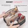 Waterproof custom pu leather cosmetic makeup bag pouch box for bush bra storage