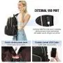 LOVEVOOK Custom high Quality Daypack Stylish smart business computer bag work school travel USB laptop backpack bag for women