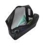 Gelory Women Travel Black Mesh Cosmetic Bag Zipper Make Up Makeup Case Organizer Storage Pouch Toiletry Beauty Wash Kit Bags