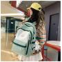 ZF349 New Schoolbag Female Junior High School Students Shoulder Bag Male Computer Backpack Nylon Breathable Waterproof Travel