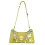 Custom designer famous ladies Pu leather handbags crossbody bags women hand bags with flowers and chains