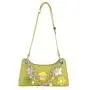 Custom designer famous ladies Pu leather handbags crossbody bags women hand bags with flowers and chains