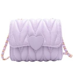 KB015-1 Girls Small Shoulder Bag 2023 Fashion Messenger Bag High Quality Little Girls Mini Crossbody Bag Zipper Purses