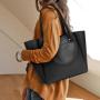 Custom large capacity New arrival PU leather handbag wholesale lady leather handbag women tote bags handbag for ladies