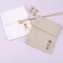 Custom Logo Printed Cotton Linen Comb Cosmetic Packing Envelope Dust Pouch Envelope Cotton Gift  Bag